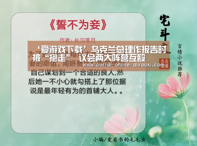 ‘爱游戏下载’乌克兰总理作报告时被“抱走